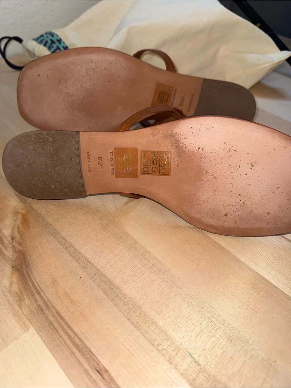 Women's Tan Leather Sandals
